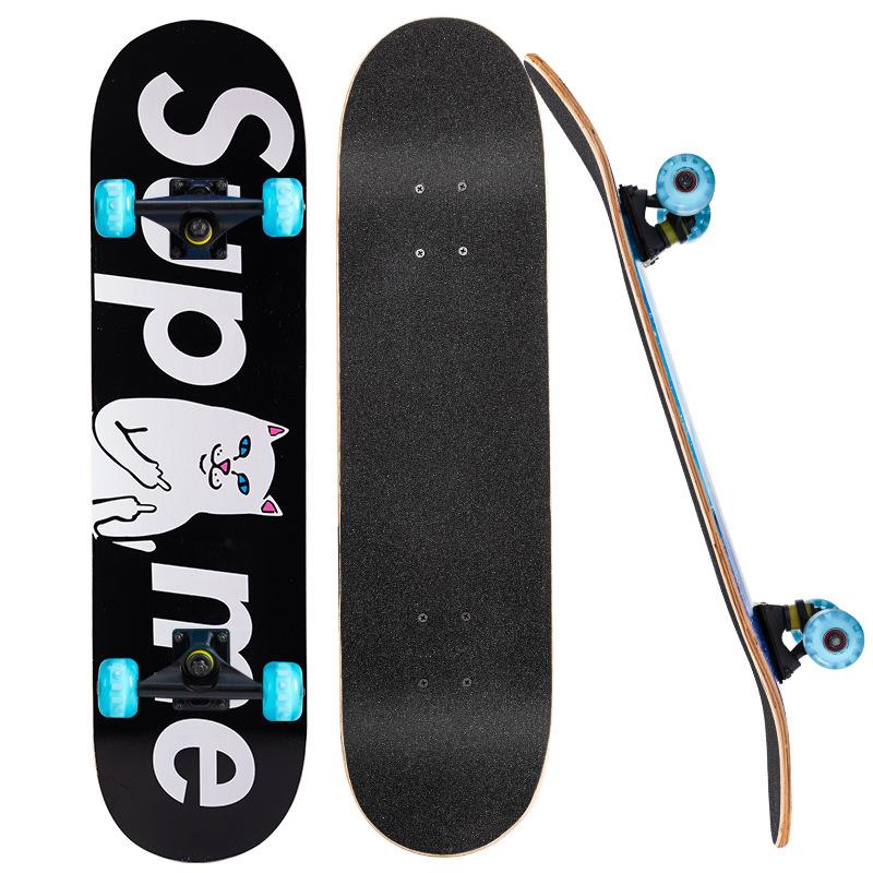 White cat, black